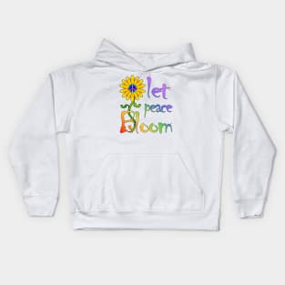 Let Peace Bloom Kids Hoodie